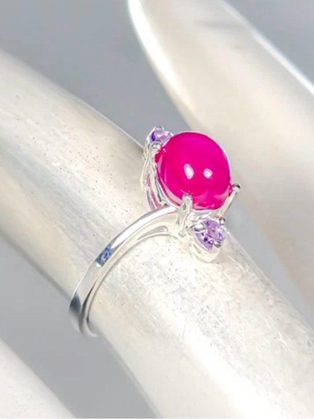 Ruby & Amethyst Ring - Picture 9 of 11